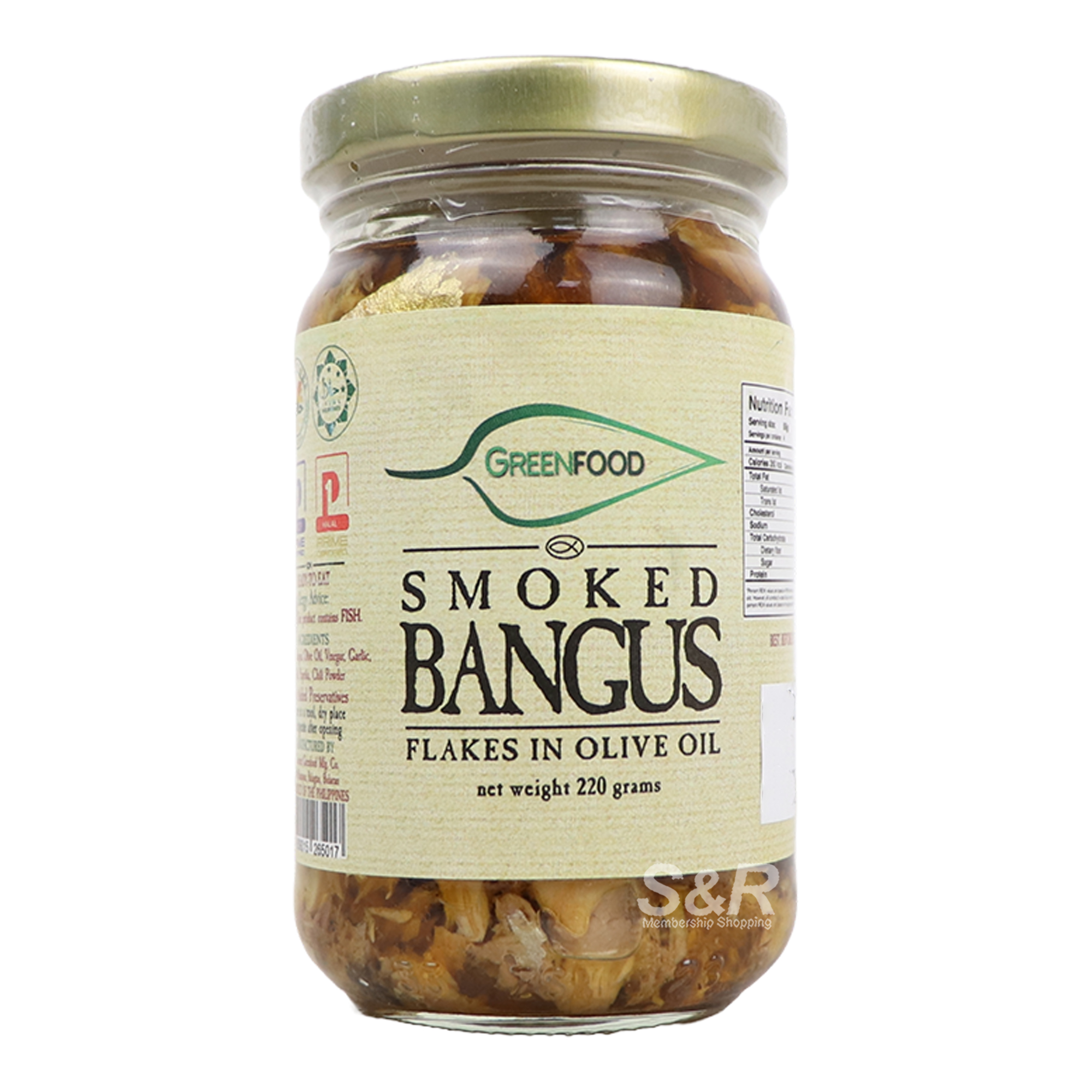 Green Food Smoked Bangus Flakes in Olive Oil 200g Green Food Smoked Bangus Flakes in Olive Oil 200g